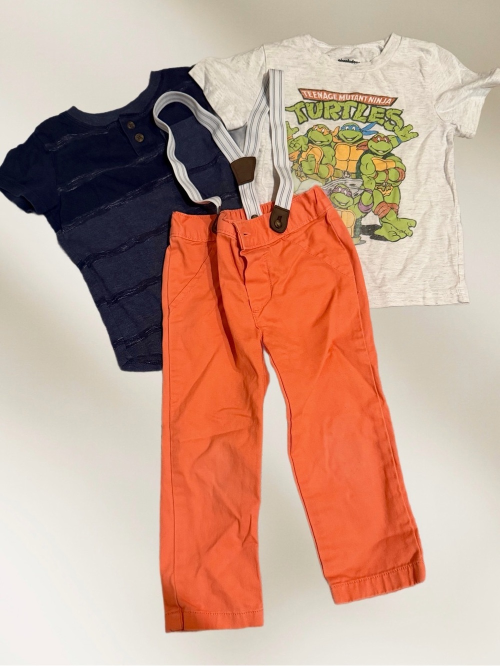 Toddler 2T Teenage Mutant Ninja Turtles 3 Piece Outfit Bundle
